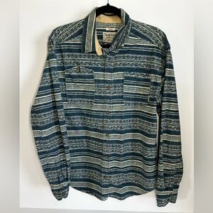 Burton Navy and Cream Patterned Shirt
